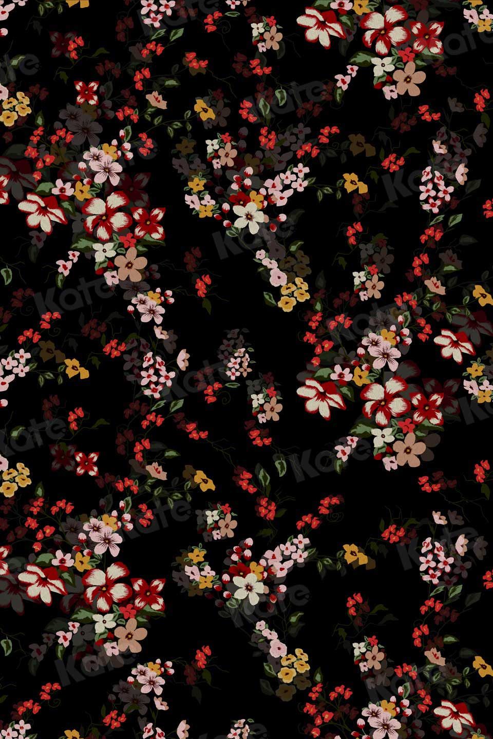 Kate Abstract Dark Floral Fine Art Backdrop for Photography - Kate Backdrop AU