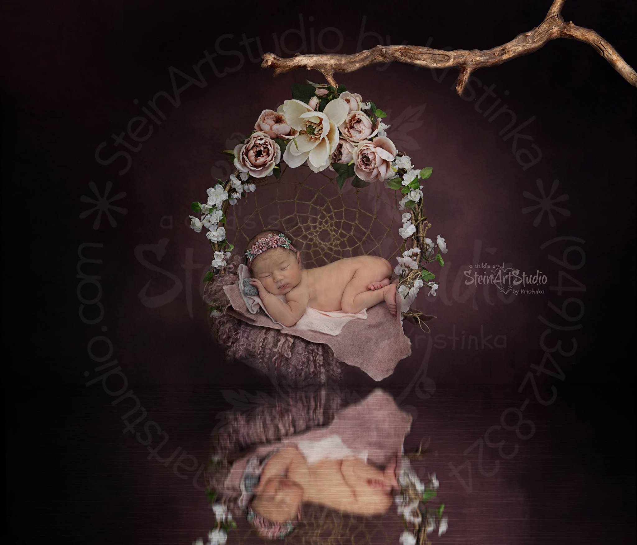 Kate Dark Chocolate Texture Abstract Background Photos Backdrop Portait - Kate Backdrop AU