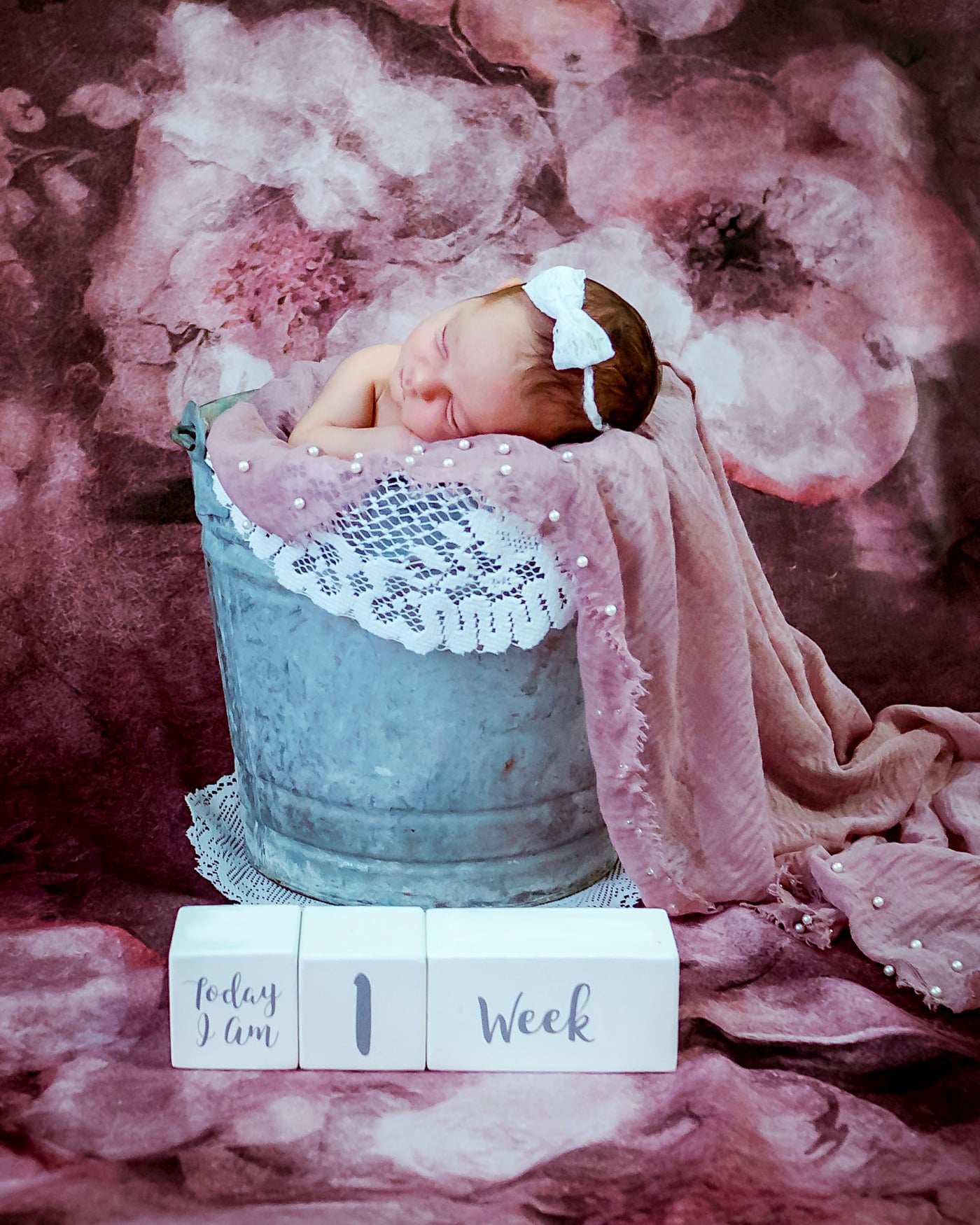 Kate Abstract Flower Backdrop Pink Oil Painting Texture Fine Art Floral Designed by GQ - Kate Backdrop AU