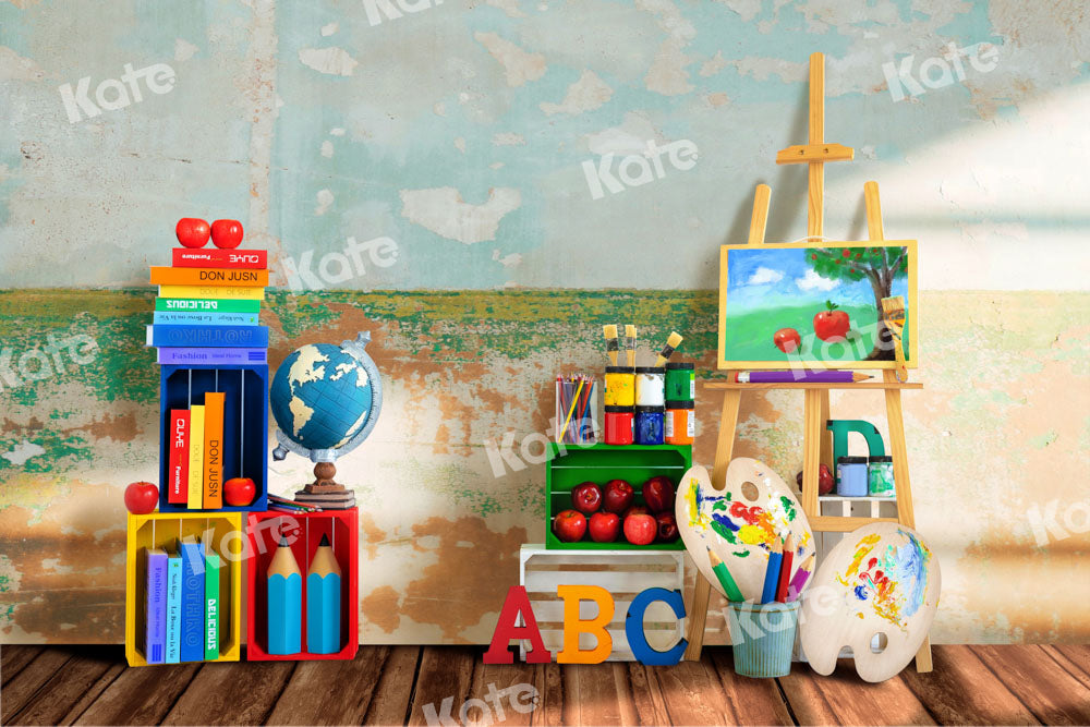 Kate Back to school Backdrop Painting School Season Designed by Emetselch - Kate Backdrop AU