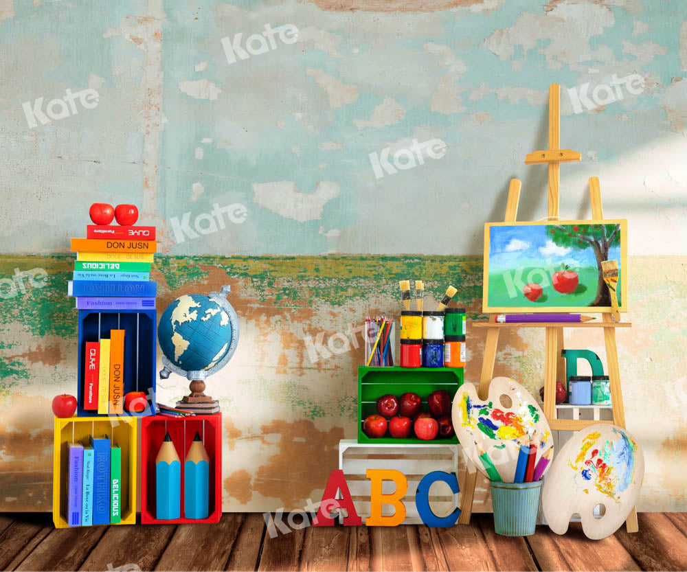Kate Back to school Backdrop Painting School Season Designed by Emetselch - Kate Backdrop AU
