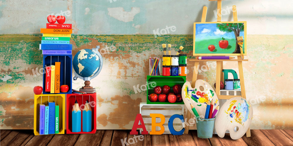 Kate Back to school Backdrop Painting School Season Designed by Emetselch - Kate Backdrop AU