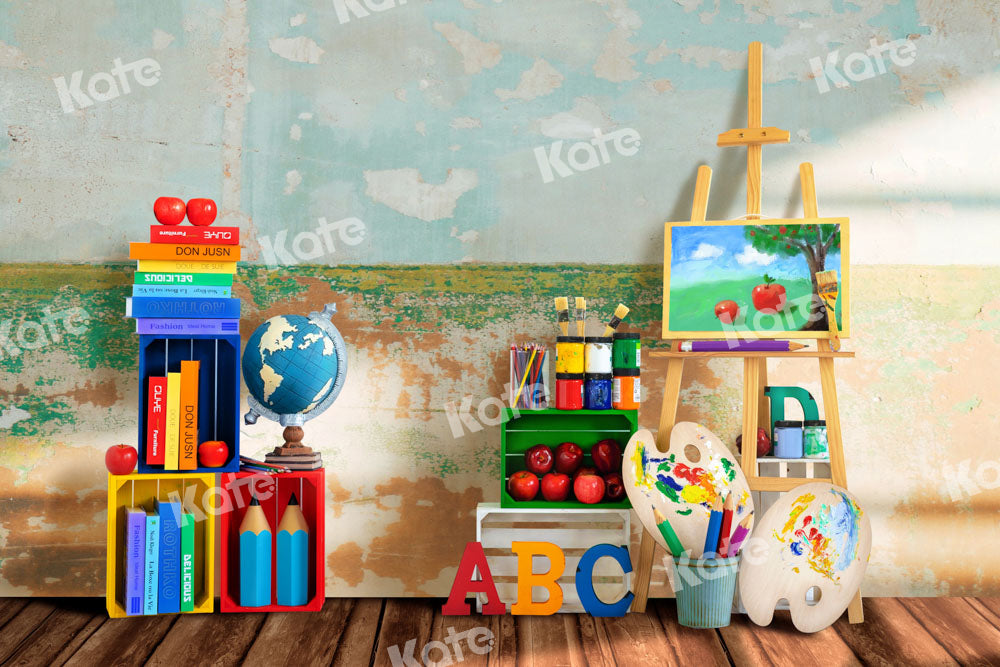 Kate Back to school Backdrop Painting School Season Designed by Emetselch - Kate Backdrop AU