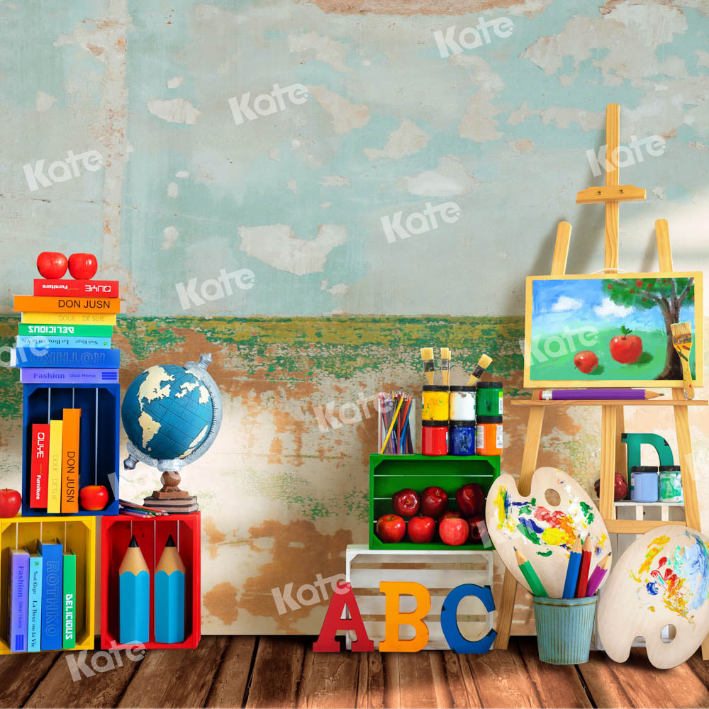 Kate Back to school Backdrop Painting School Season Designed by Emetselch - Kate Backdrop AU