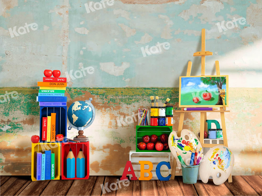 Kate Back to school Backdrop Painting School Season Designed by Emetselch - Kate Backdrop AU