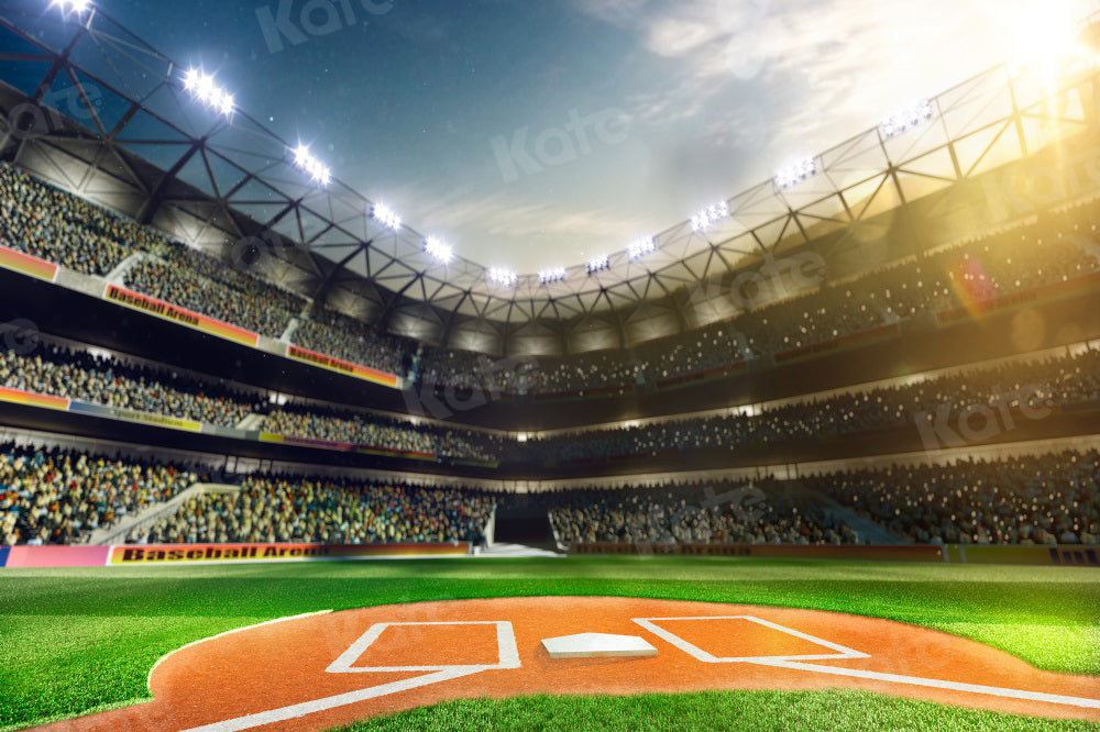 Kate Baseball field Playground Backdrop Sport Green Grass for Photography - Kate Backdrop AU