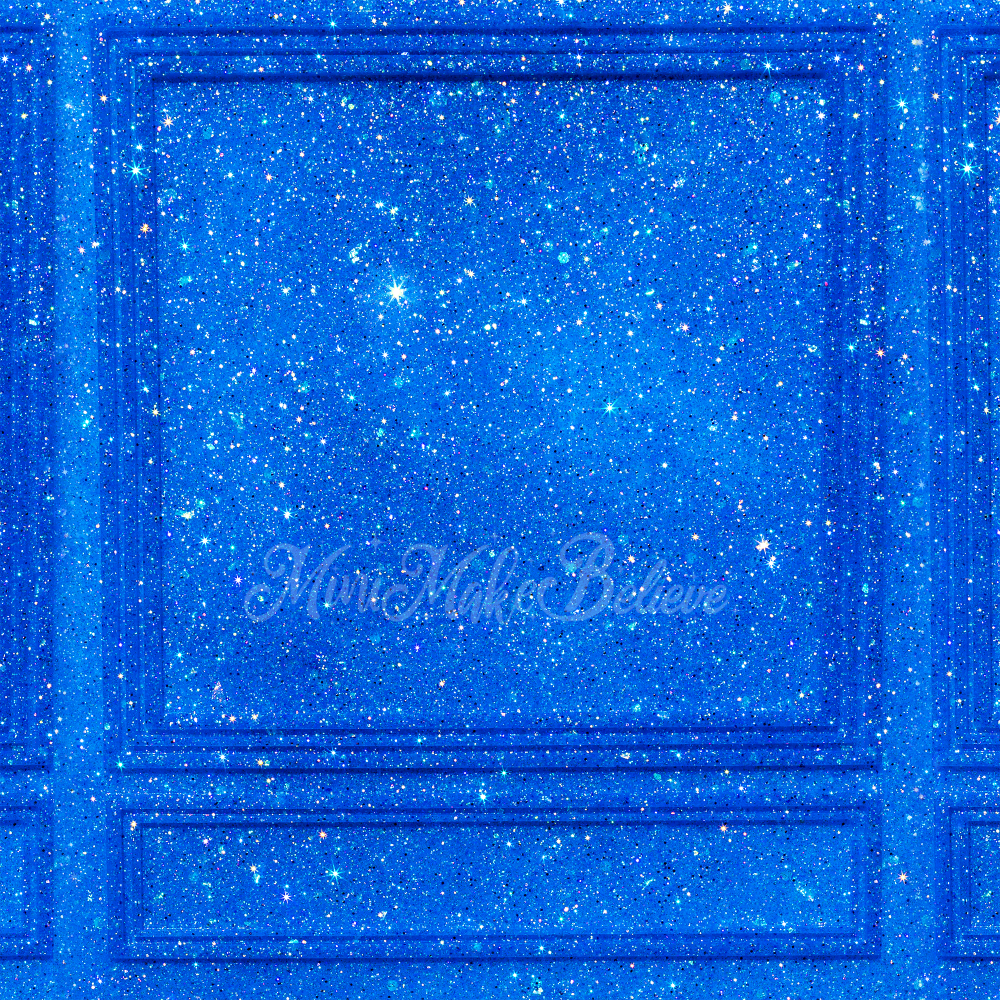 Kate Blue Sparkle Glitter Wall Backdrop Designed by Mini MakeBelieve - Kate Backdrop AU
