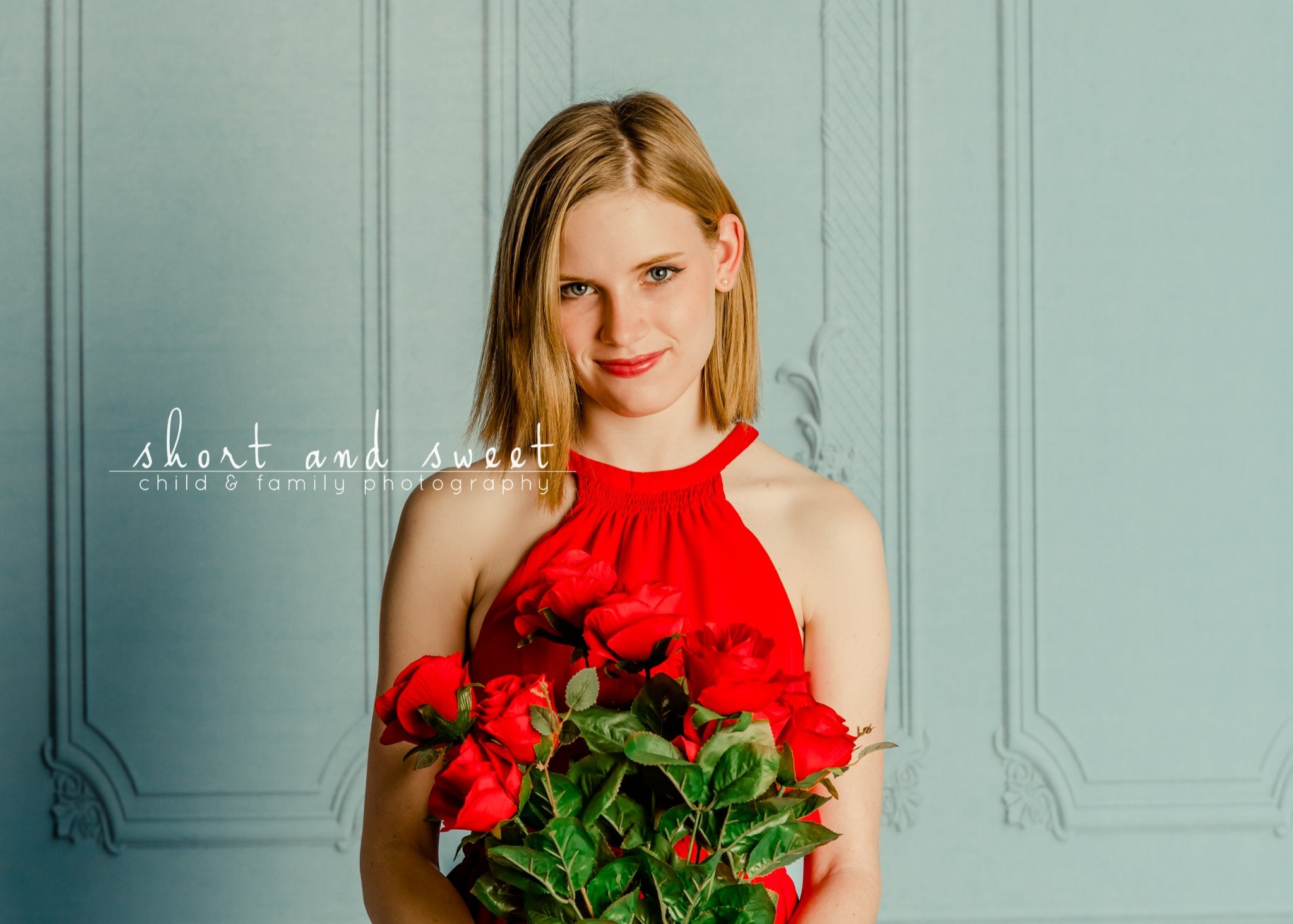 Kate Blue Vintage Wall Backdrop Designed By Jerry_Sina - Kate Backdrop AU