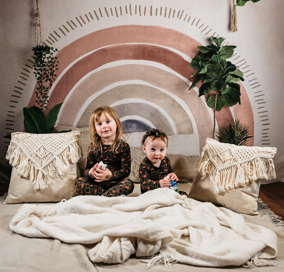 Kate Mother's Day Boho Rainbow Decorated Big Backdrop Designed by Mandy Ringe Photography