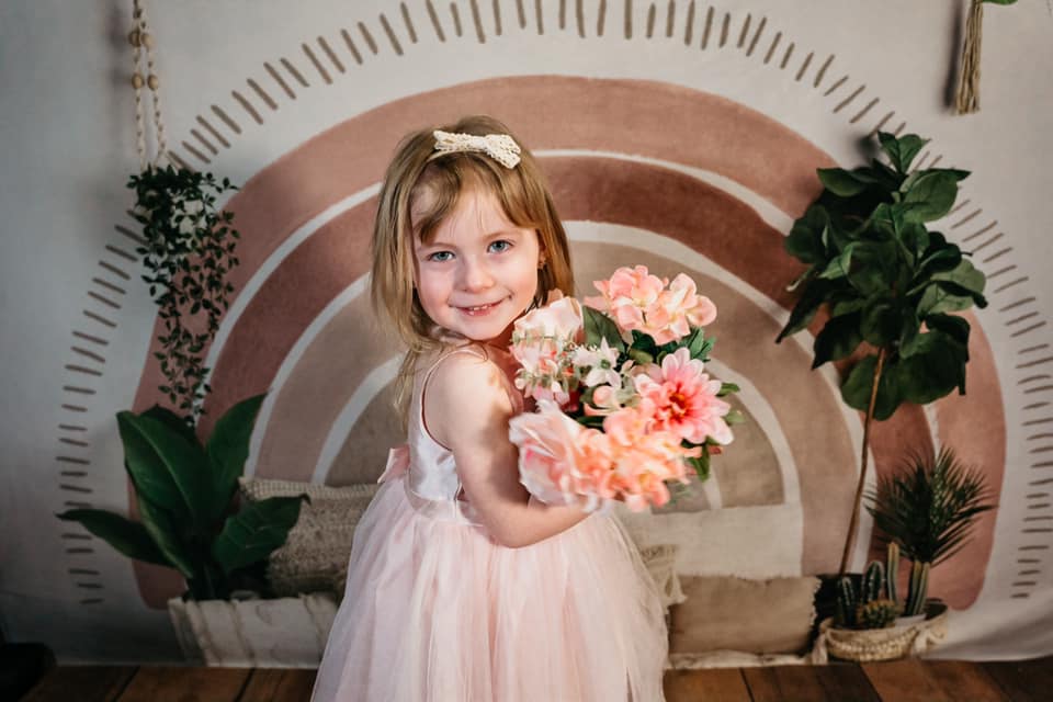 Kate Mother's Day Boho Rainbow Decorated Big Backdrop Designed by Mandy Ringe Photography