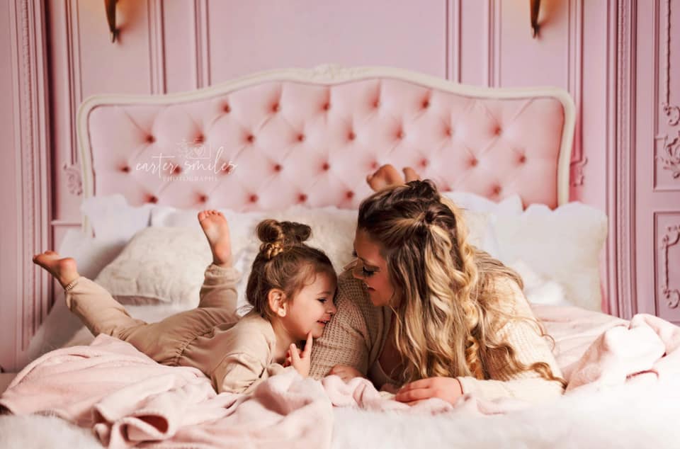 Kate Boudoir Pink Headboard Pink Wall Backdrop Designed by Chain Photography - Kate Backdrop AU