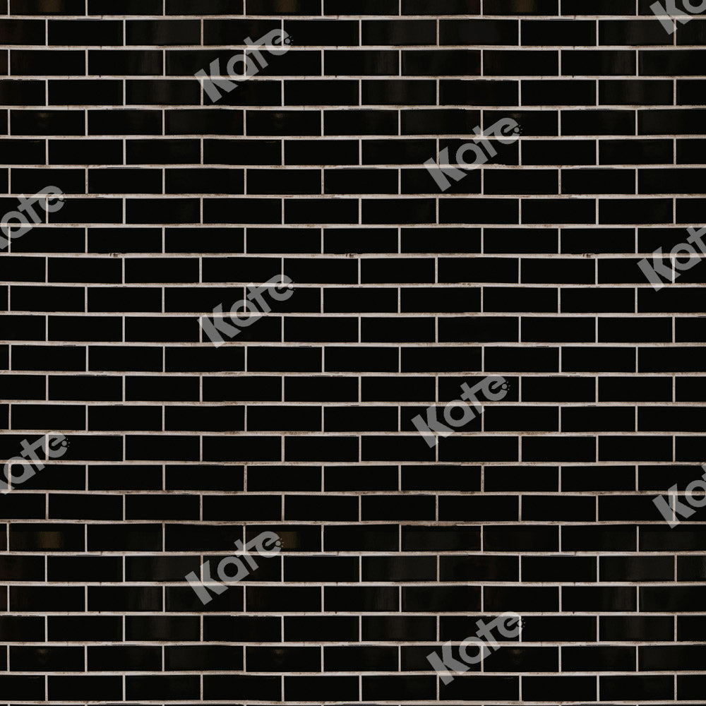 Kate Brick Wall Backdrop Black Vintage Designed by Chain Photography - Kate Backdrop AU