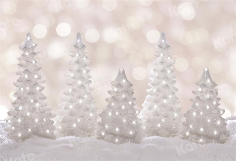 Kate Christmas Backdrop Tree Snow White World for Photography - Kate Backdrop AU