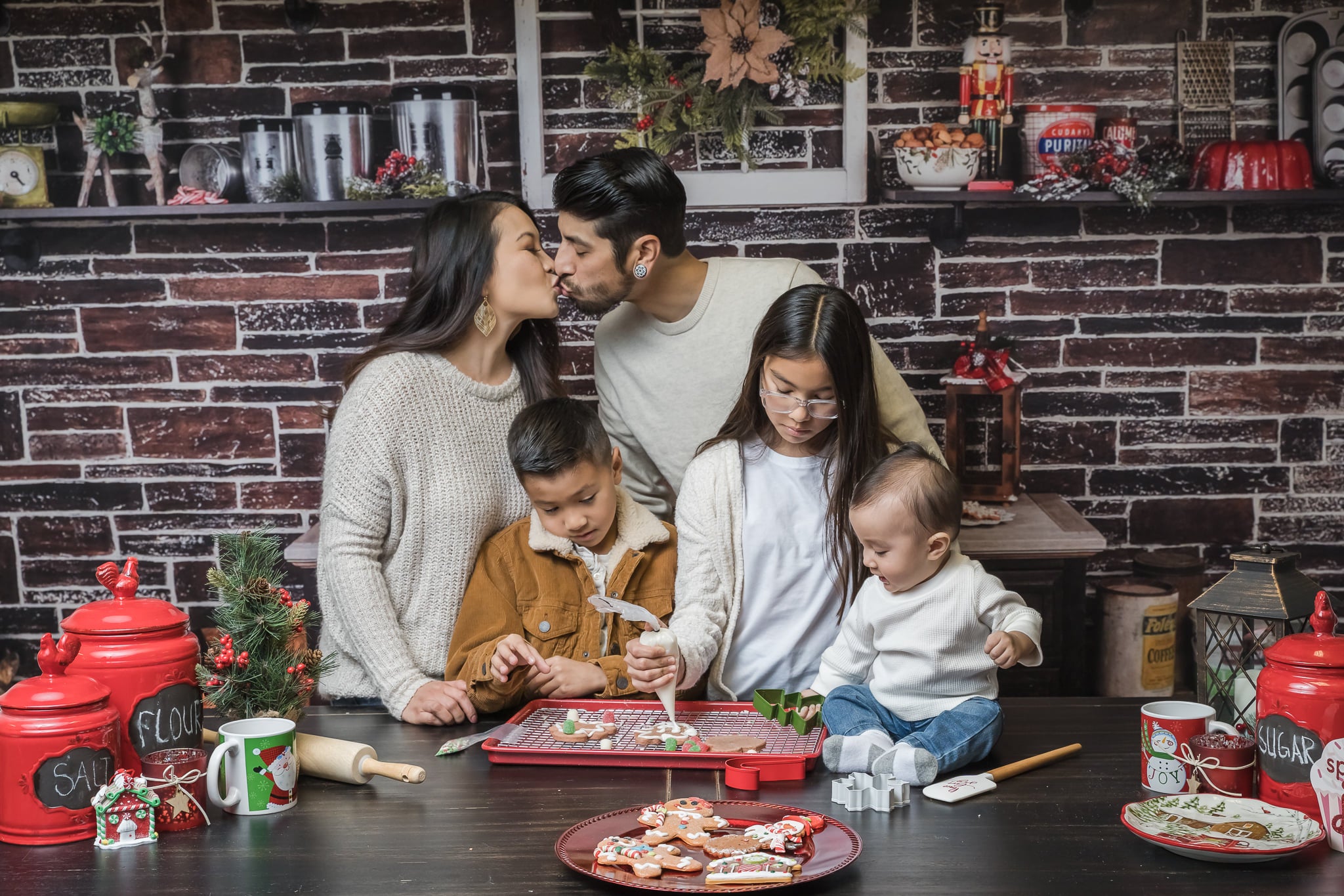 Kate Christmas Kitchen Backdrop Designed by Arica Kirby - Kate Backdrop AU