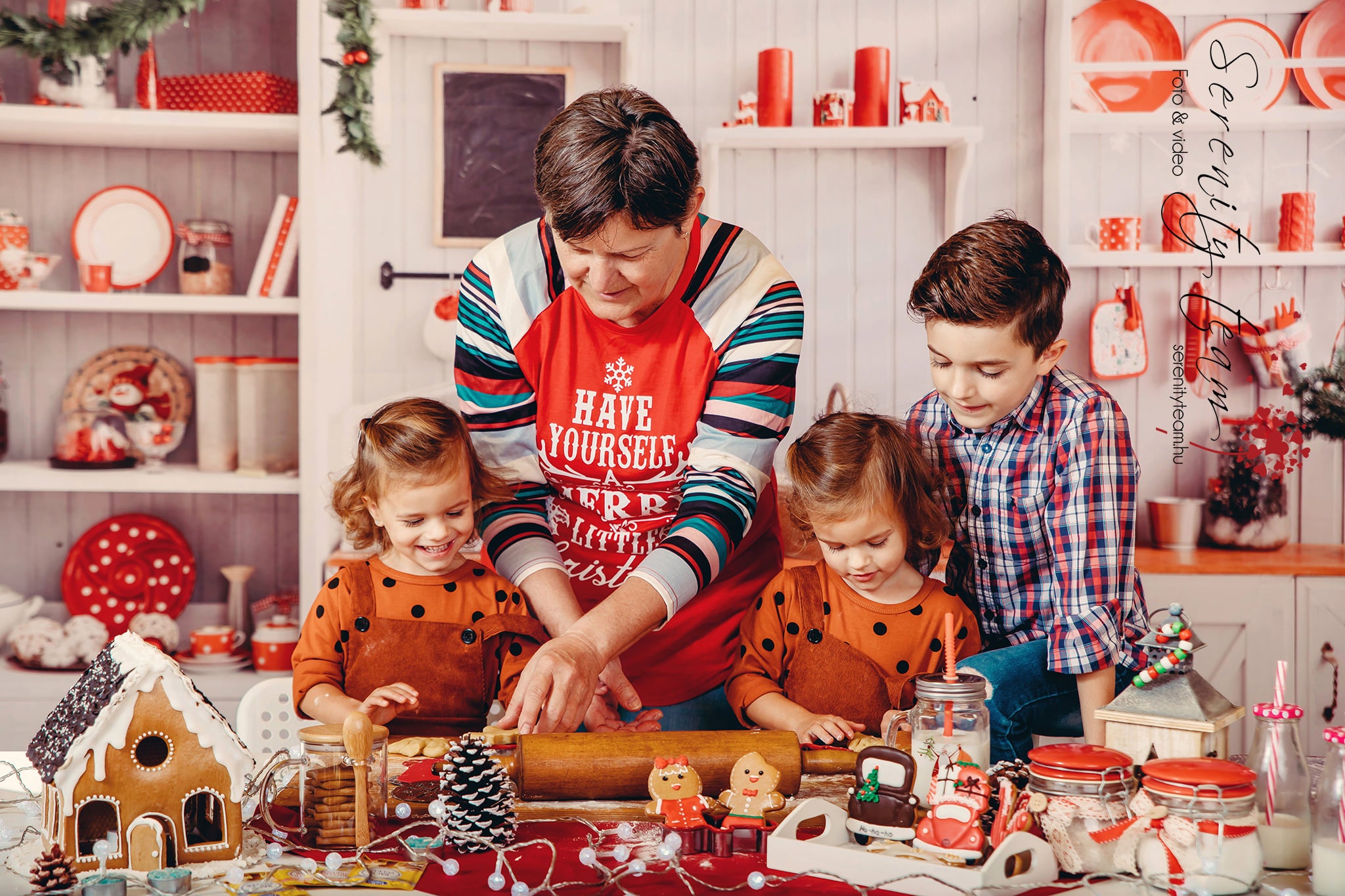 Kate Christmas Kitchen Backdrop White Wall for Photography - Kate Backdrop AU