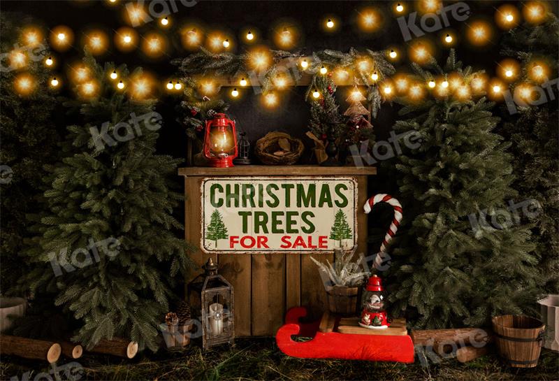 Kate Christmas Tree Backdrop Sale Small Lights Designed by Uta Mueller Photography - Kate Backdrop AU