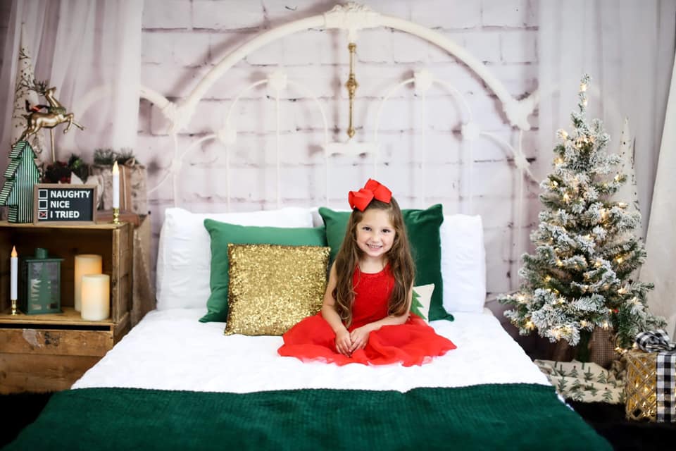 Kate Christmas White Headboard Backdrop Designed By Angela Marie Photography - Kate Backdrop AU