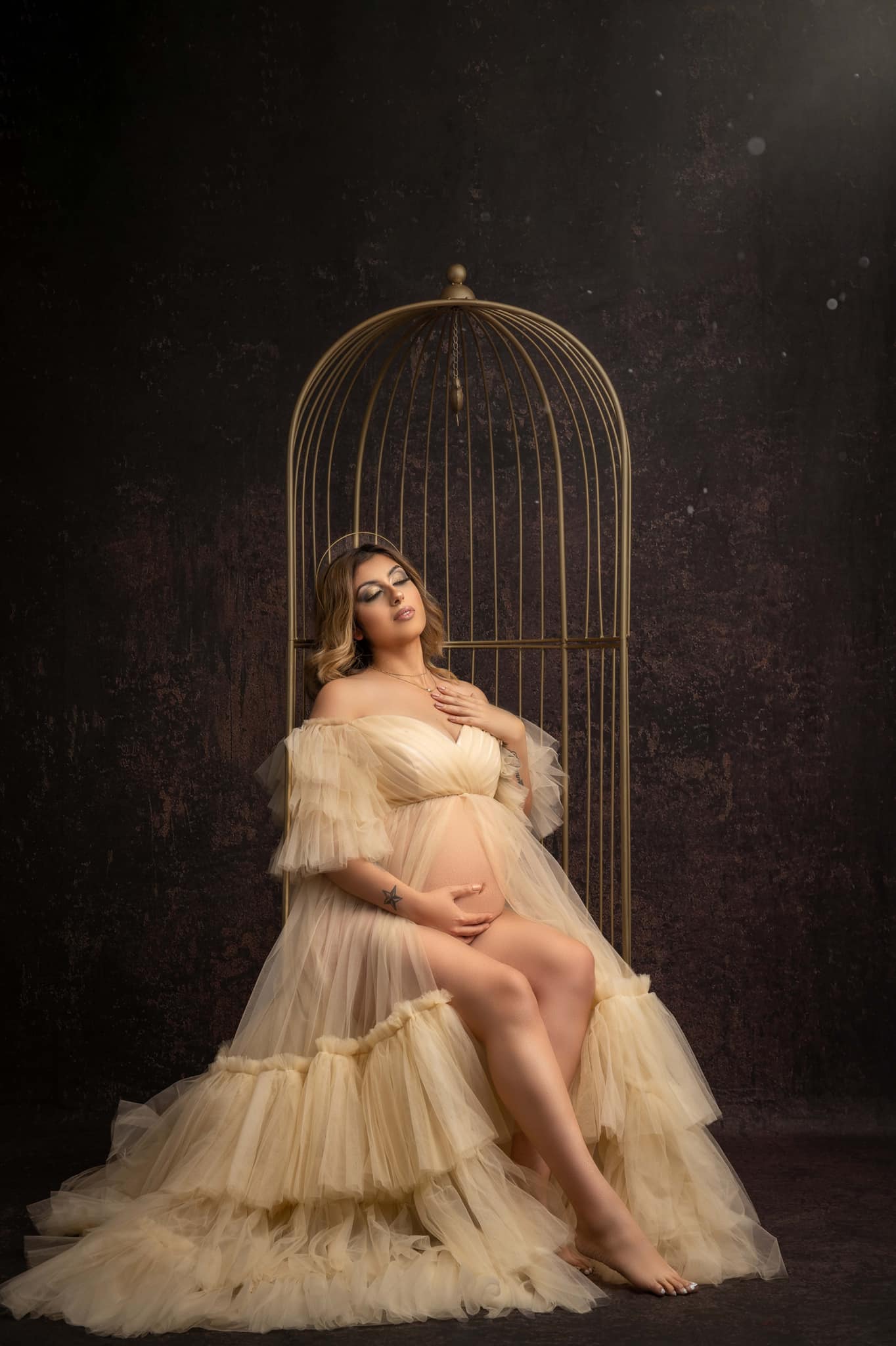 Kate Dark Gold Brown Abstract Backdrop for photography - Kate Backdrop AU