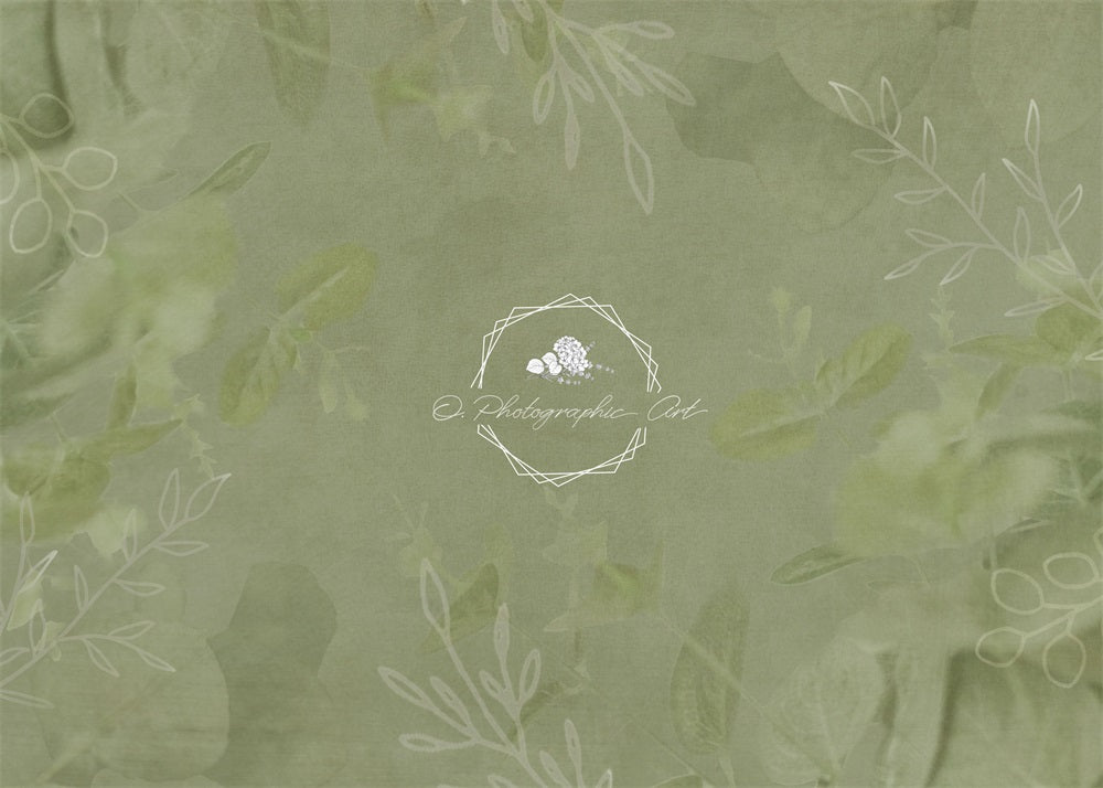 Kate Eucalyptus Backdrop Green Texture for Photography Designed by Jenna Onyia - Kate Backdrop AU
