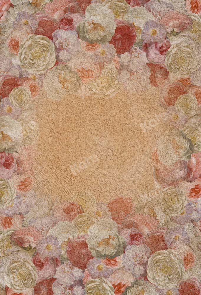 Kate Fine Art Backdrop Retro Floral Portrait Oil Painting Designed by Chain Photography - Kate Backdrop AU