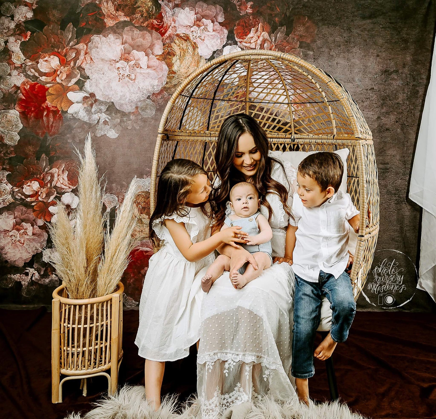 Kate Fine Art Flower Dark Tone Backdrop Designed by GQ - Kate Backdrop AU