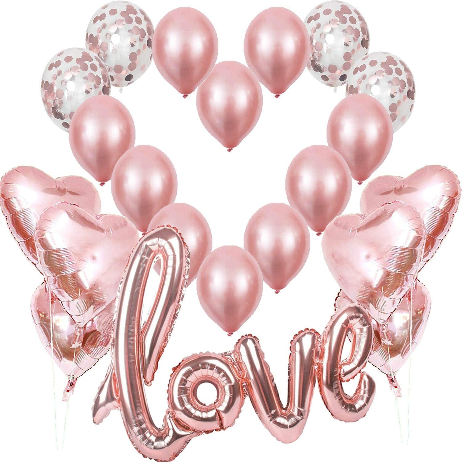 Kate LOVE Balloon Set Valentine's Day Party Wedding Venue Layout Photo Props - Kate Backdrop AU