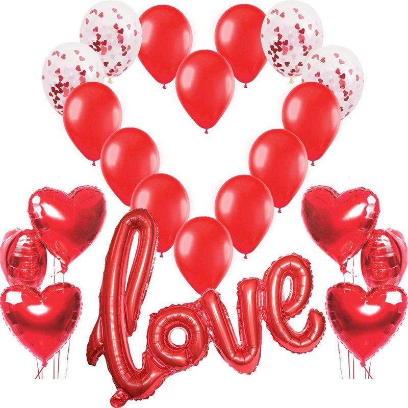 Kate LOVE Balloon Set Valentine's Day Party Wedding Venue Layout Photo Props - Kate Backdrop AU