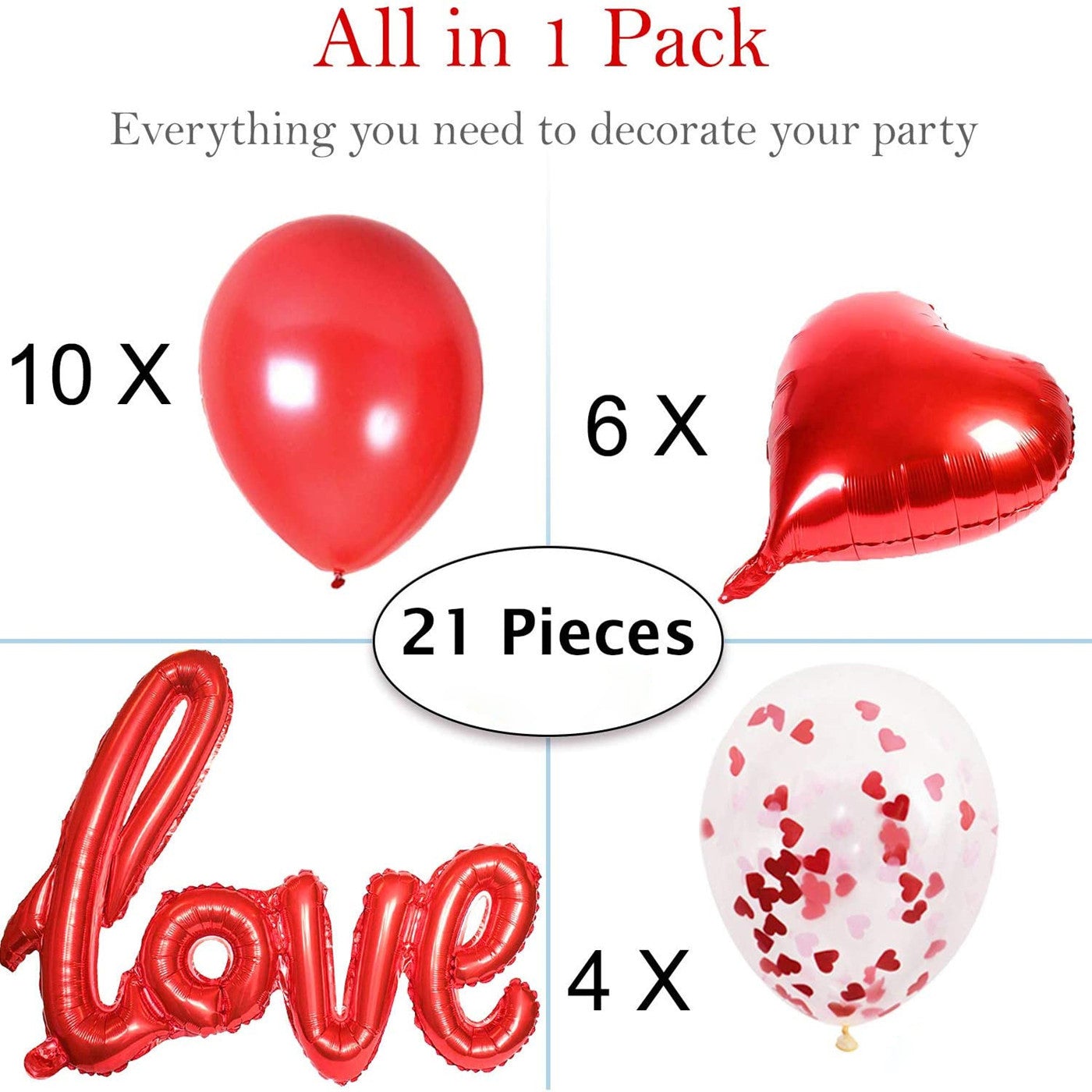 Kate LOVE Balloon Set Valentine's Day Party Wedding Venue Layout Photo Props - Kate Backdrop AU