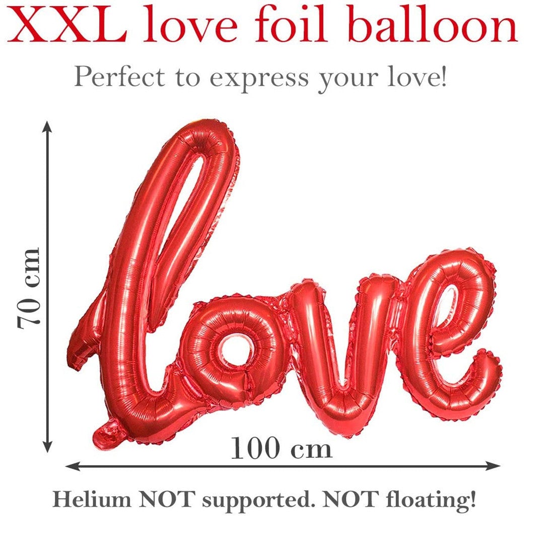 Kate LOVE Balloon Set Valentine's Day Party Wedding Venue Layout Photo Props - Kate Backdrop AU