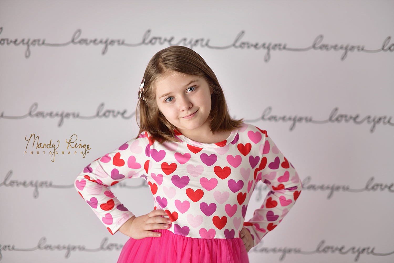 Kate Love You Script Backdrop Designed by Mandy Ringe Photography - Kate Backdrop AU