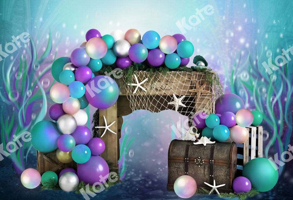 Kate Mermaid Pearl Backdrop Ocean Treasure Designed by Chain Photography - Kate Backdrop AU