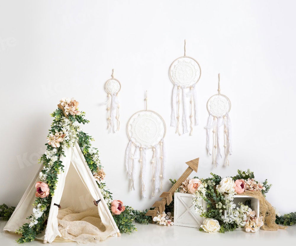 Kate Mother's Day Boho Teepee Spring Backdrop Designed by Megan Leigh Photography - Kate Backdrop AU