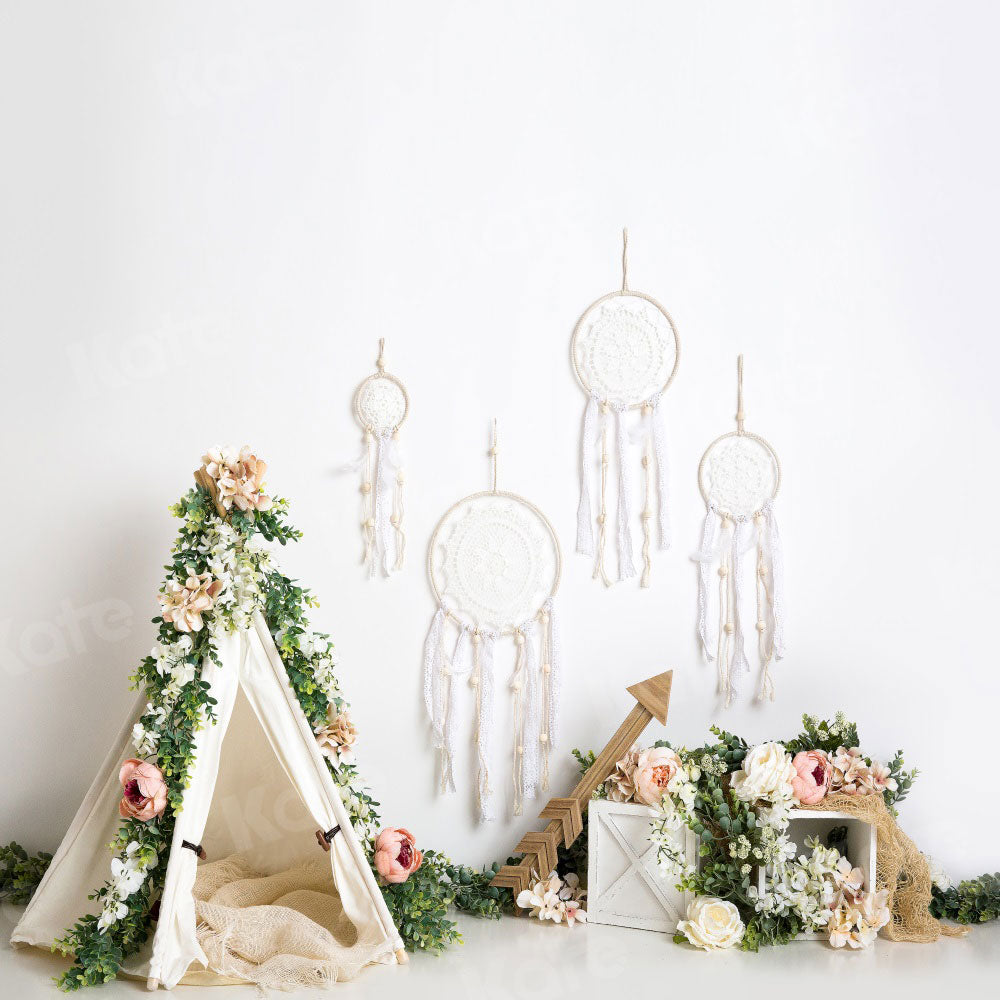 Kate Mother's Day Boho Teepee Spring Backdrop Designed by Megan Leigh Photography - Kate Backdrop AU