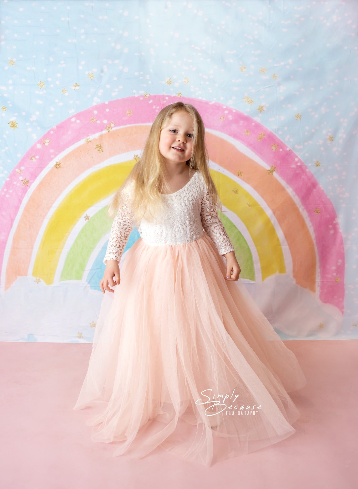 Kate Pastel Sparkle Rainbow Backdrop Designed by Mandy Ringe Photography - Kate Backdrop AU