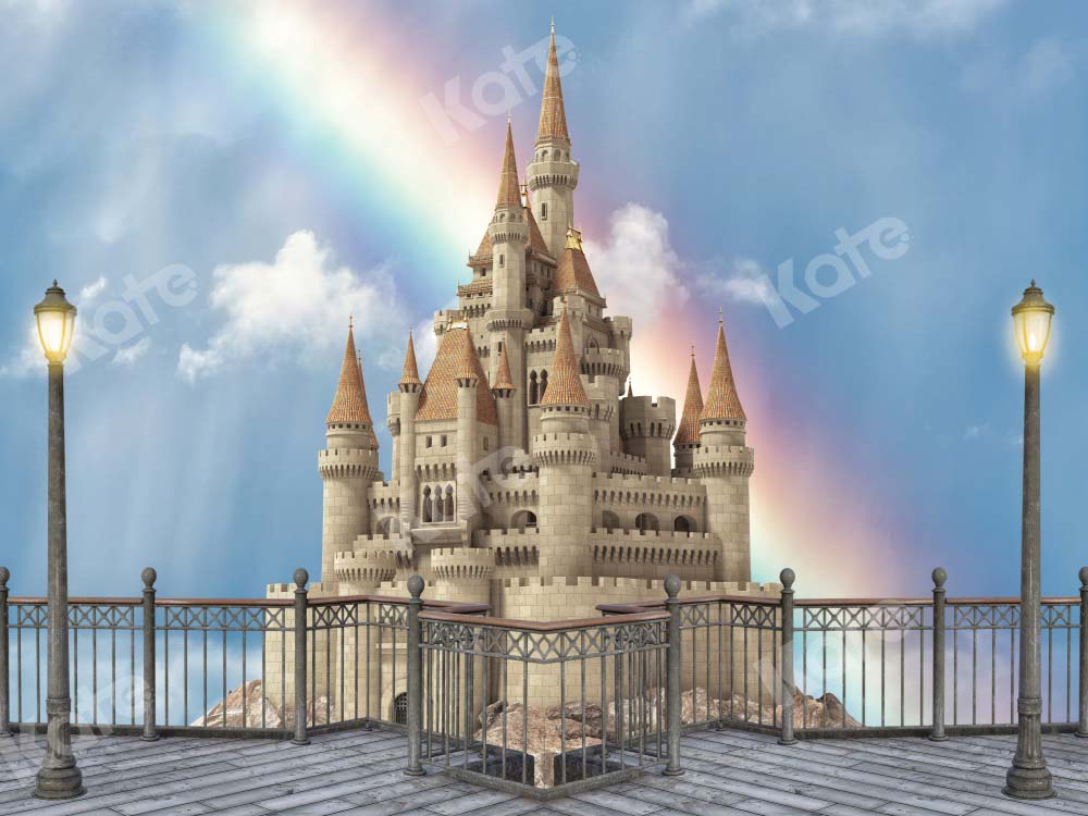 Kate Rainbow Castle Backdrop Outdoor Designed by Chain Photography - Kate Backdrop AU