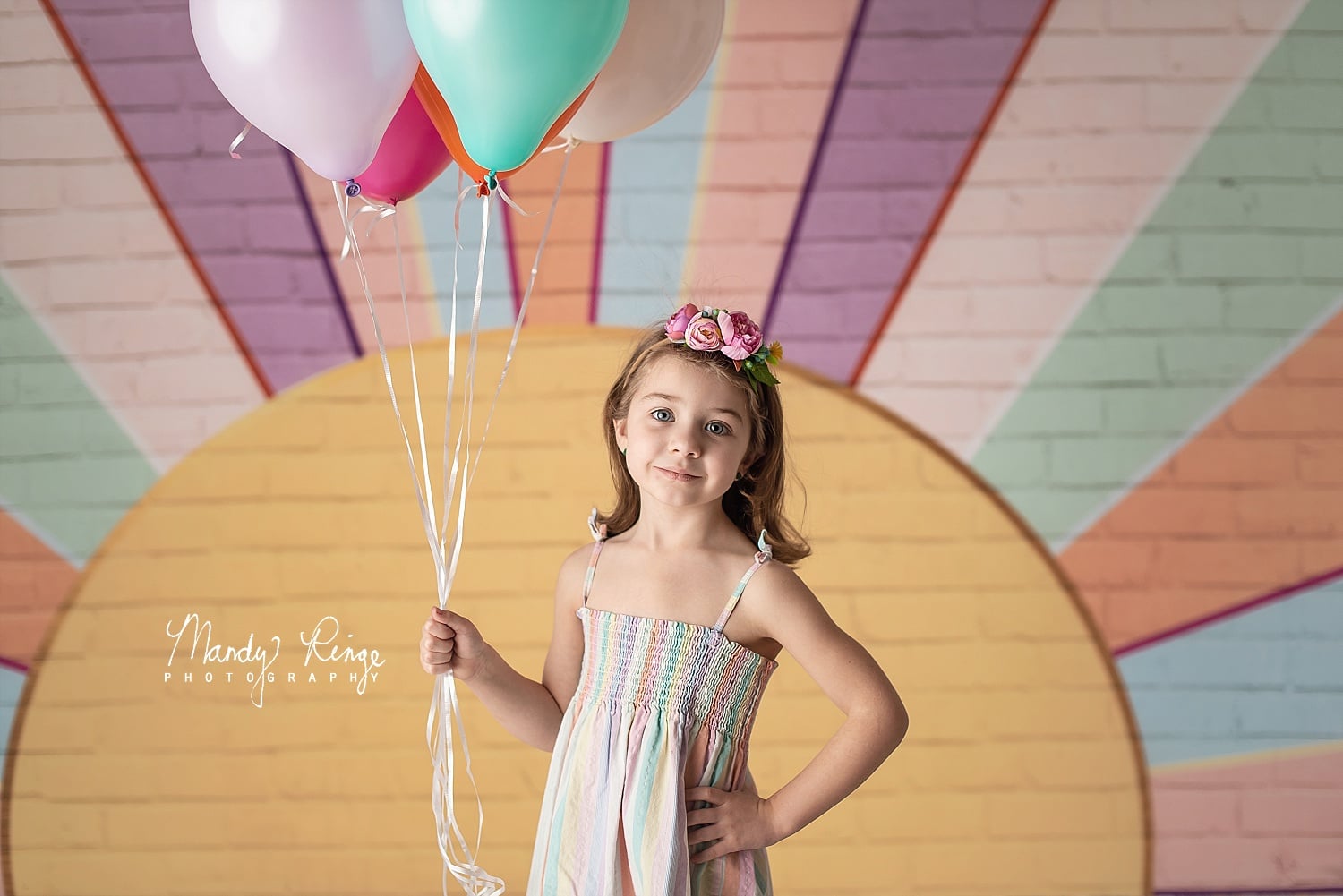 Kate Rainbow Sunshine Wall Backdrop Designed by Mandy Ringe Photography - Kate Backdrop AU