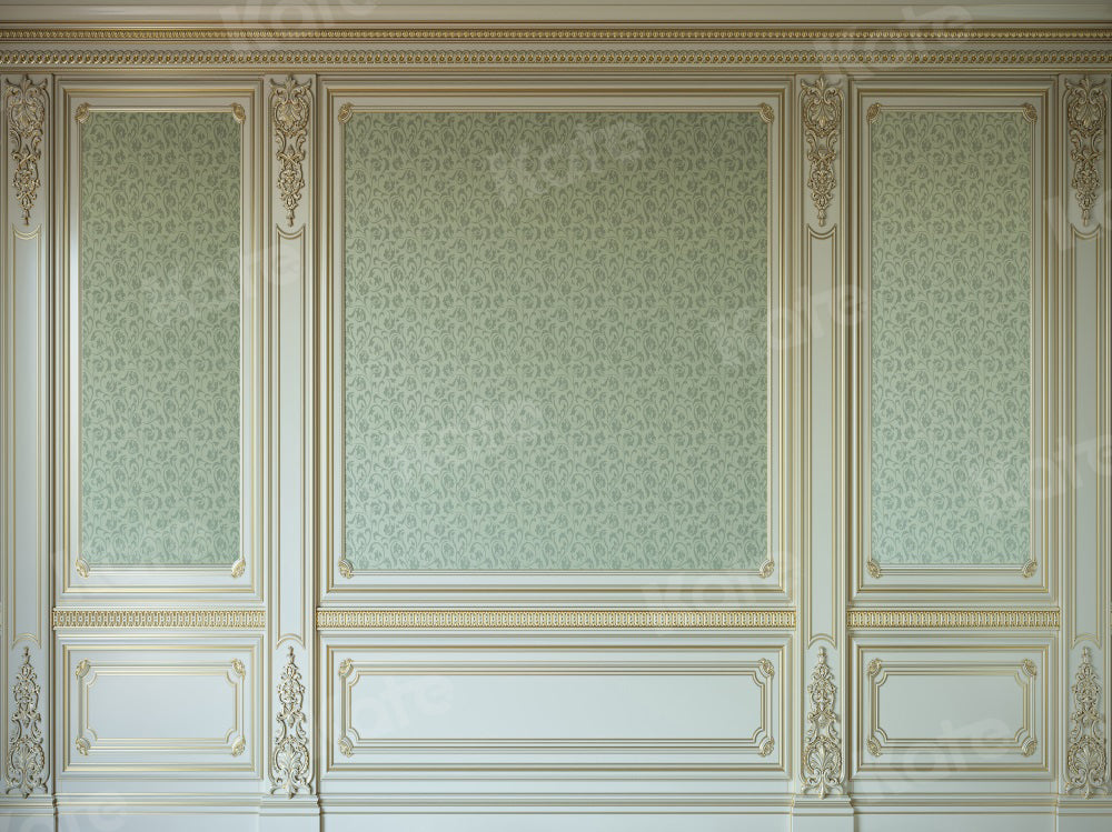 Kate Retro Wall Backdrop Green Pattern Indoor for Photography - Kate Backdrop AU