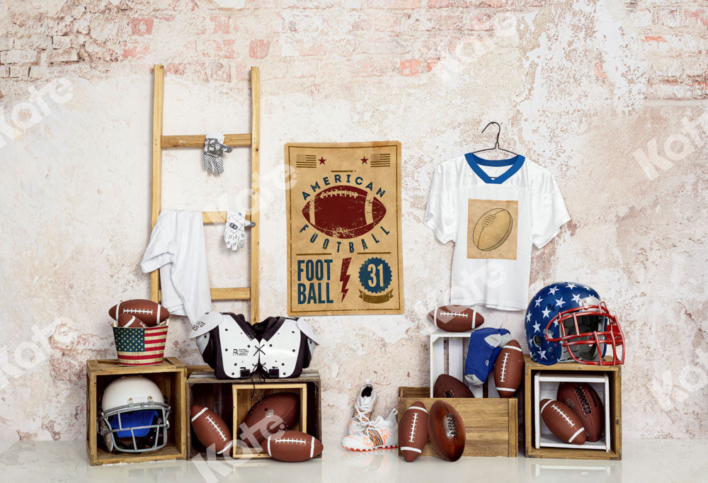 Kate Rugby Boy Backdrop Football Jersey Designed by Uta Mueller Photography - Kate Backdrop AU