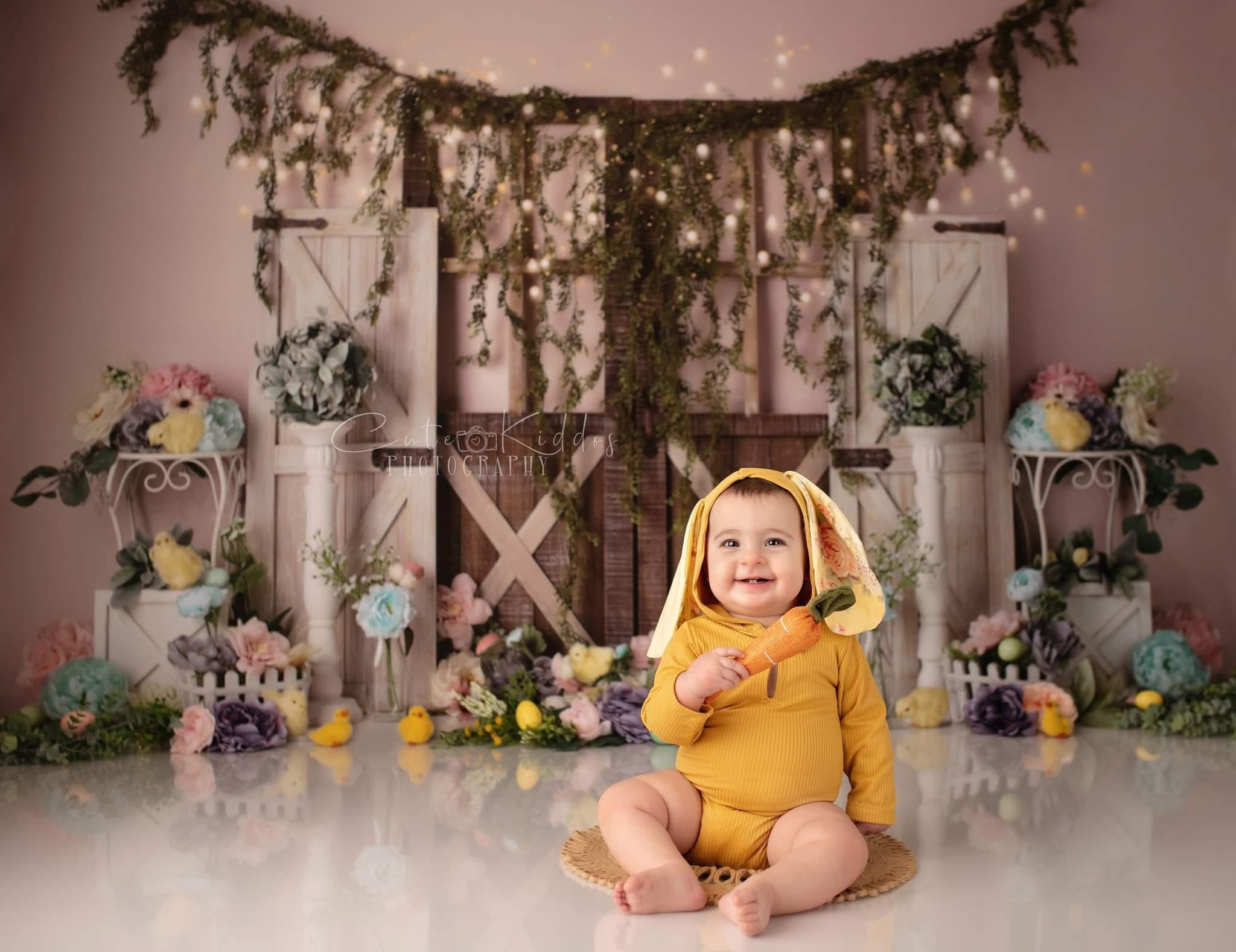 Kate Spring Floral Chicks Backdrop Designed by Mandy Ringe Photography - Kate Backdrop AU