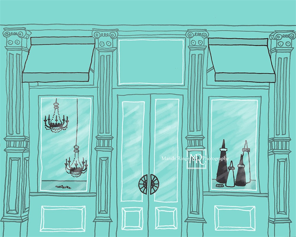 Kate Shopping Spree Storefront Backdrop Designed by Mandy Ringe Photography - Kate Backdrop AU