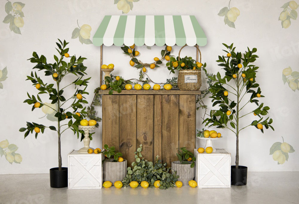 Kate Summer Backdrop Lemon Tree Store Lemonade for Photography - Kate Backdrop AU