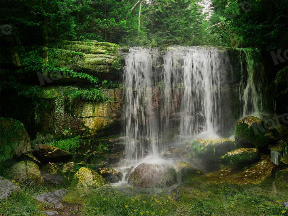 Kate Summer Backdrop Waterfall Nature for Photography - Kate Backdrop AU