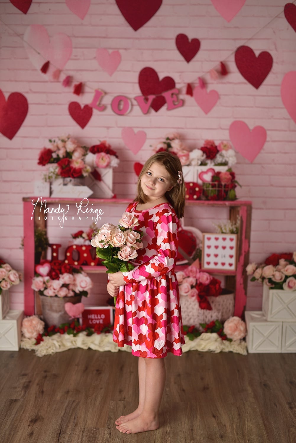 Kate Valentine's Day Love Backdrop Heart Designed by Mandy Ringe Photography - Kate Backdrop AU
