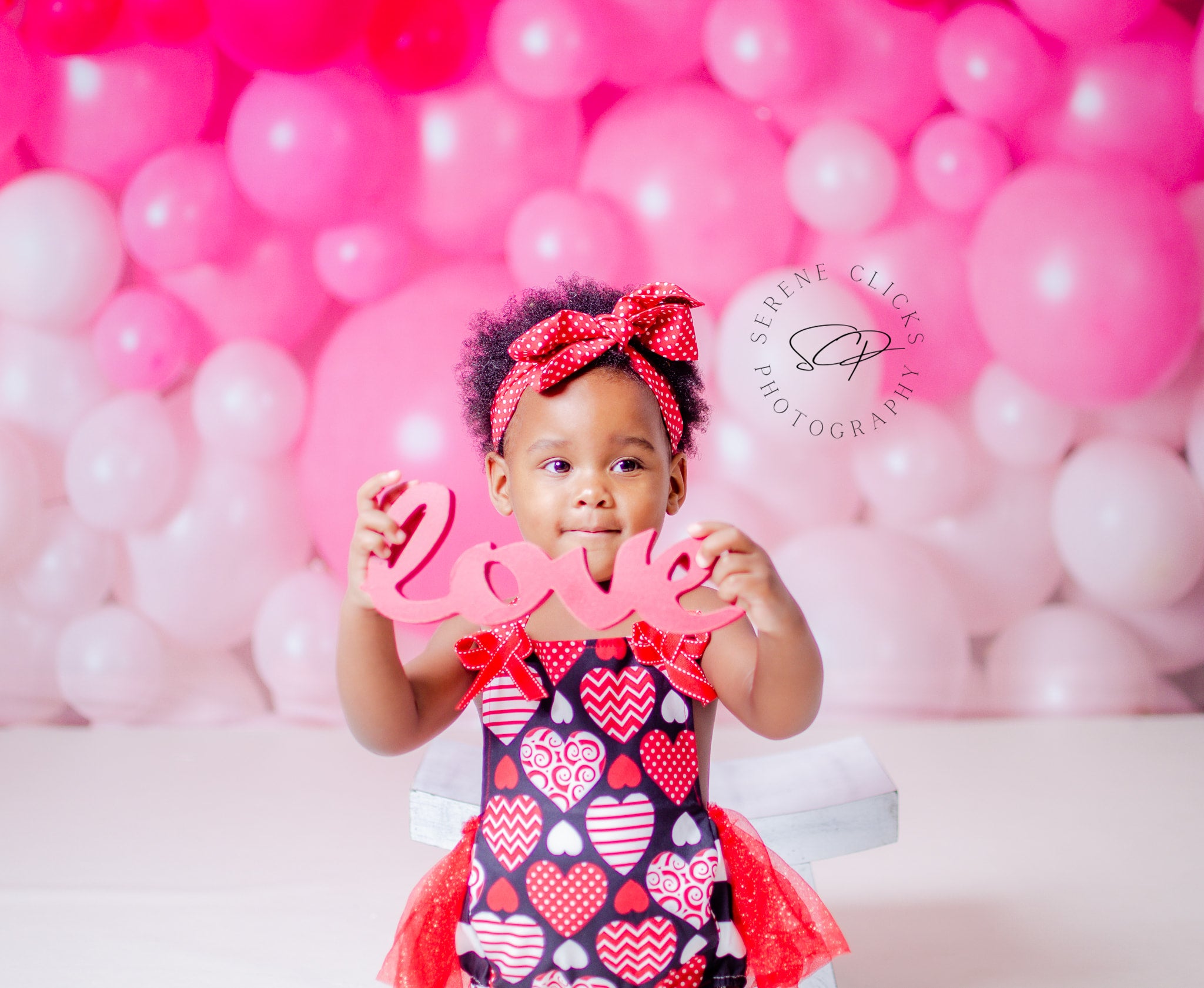 Kate Valentines Day Balloon Wall Backdrop for Photography Designed by Mandy Ringe Photography - Kate Backdrop AU