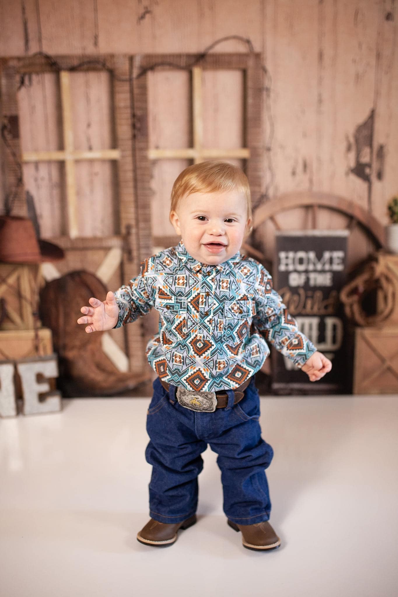 Kate Wild West Birthday Backdrop Designed by Mandy Ringe Photography - Kate Backdrop AU