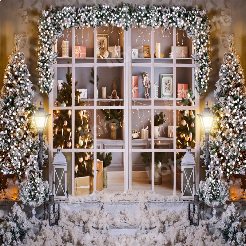 Kate Winter Backdrop Snow Christmas Tree Gift for Photography - Kate Backdrop AU