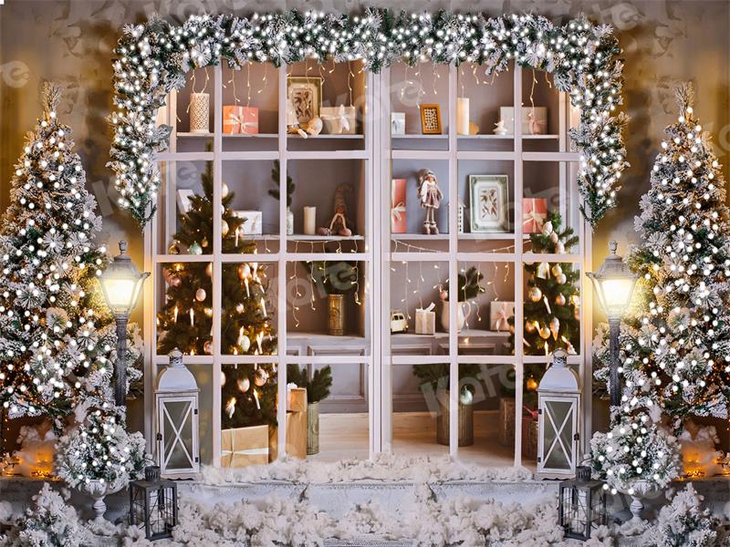Kate Winter Backdrop Snow Christmas Tree Gift for Photography - Kate Backdrop AU