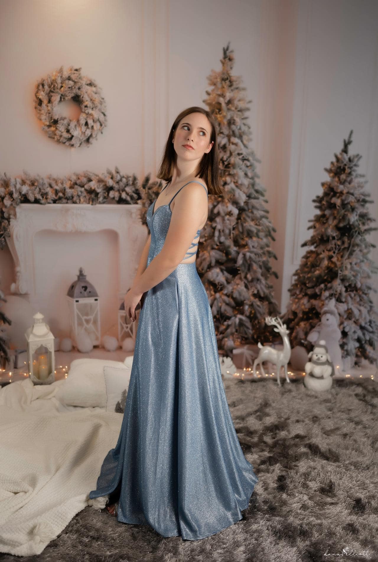 Kate Christmas Bear White Backdrop for Photography - Kate Backdrop AU