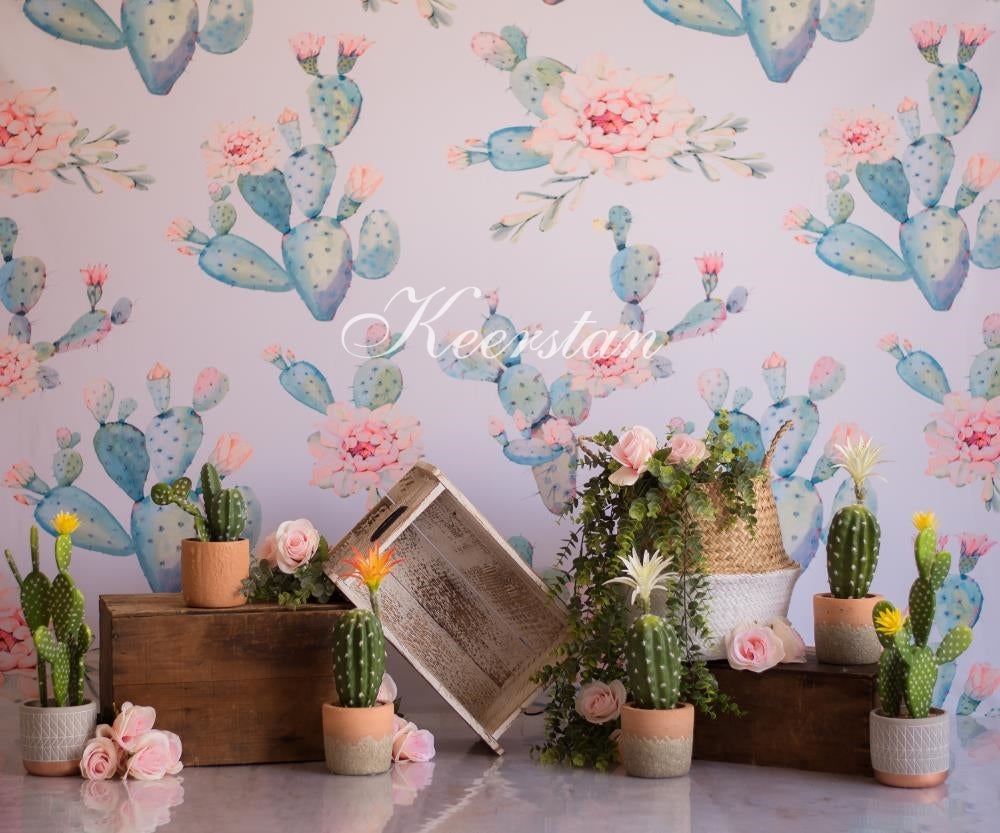 Kate Emmas Cactus Children Backdrop Designed by Keerstan Jessop - Kate Backdrop AU