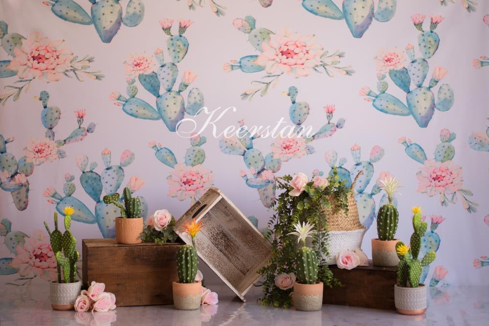 Kate Emmas Cactus Children Backdrop Designed by Keerstan Jessop - Kate Backdrop AU